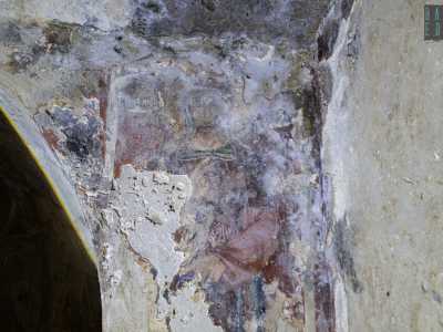 ...con, sulla destra, san Leonardo (o Leonzio)